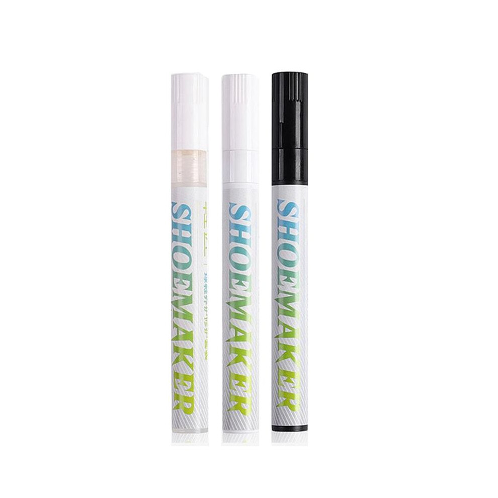 1 Set Di Penne Per Riparazione Scarpe, Penna Antiossidante Per Riparazione, Colore Complementare Bianca E Giallo, Pulizia Sbiancante Per Scarpe