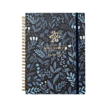 2026 Schedule Planner Daily Planner-Elegant blue leaves
