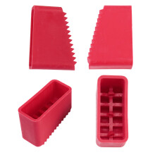 4Pcs Ladder Feet Cover Cushion Extension Ladder Cover-Red