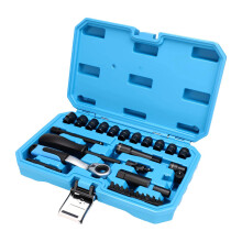 Bidirectionele rateldoorvoersleutelset voor 8 mm-31-delige set