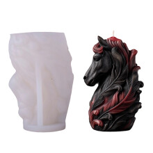 Moules en Silicone tête de cheval, de-Tête de cheval Akabane B