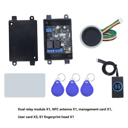 Fingerprint Access Controller Nfc Electric Lock Control Relay Module Ic Card Induction  Bicycle Diy Unlock S1 1