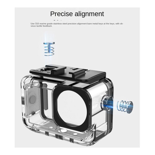 Waterproof Case for  Action 5 Pro/Action 4/Action 3 Camera Accessories, Underwater 45M/148FT Deep Diving Protective 1