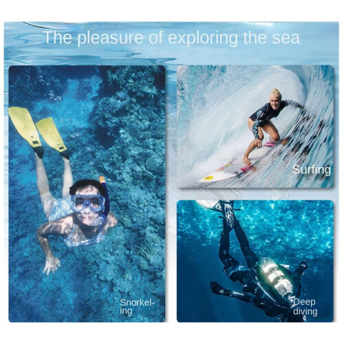 Waterproof Case for  Action 5 Pro/Action 4/Action 3 Camera Accessories, Underwater 45M/148FT Deep Diving Protective 2