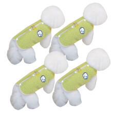Gilets polaires pour chiens, 4 pièces, à la mode,-Fruit vert L