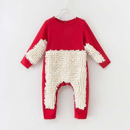 (Red + 73) High Cleaning Effect Baby Crawling Mopping Clothes Safe Ingredients 1
