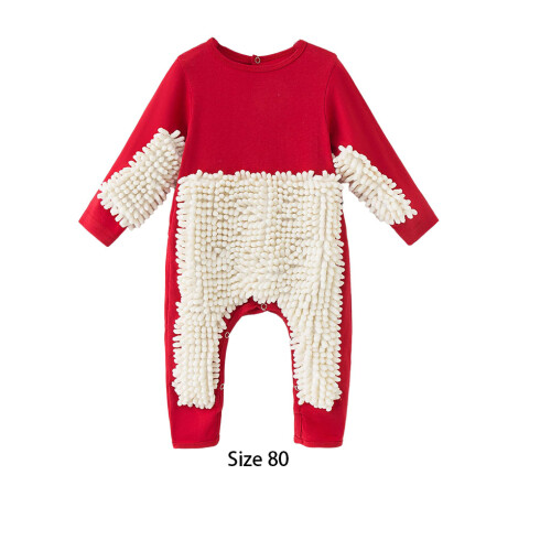 (Red + 80) High Cleaning Effect Baby Crawling Mopping Clothes Safe Ingredients 1