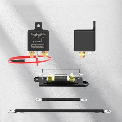 Remote Battery Disconnect  12V 250A Wireless Remote Control Battery Disconnect  Dual Remote Control 1