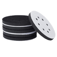 6PCS 5 Inch(125mm) 8-Hole Soft Sponge Interface Pad for Sanding Pads and Hook&Loop Sanding Discs for Surface Polishing