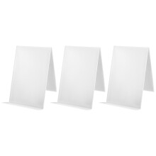 3 Pcs Acrylic Book Stand,Clear Acrylic Display Stand, Clear Holder for Displaying Pictures,Jewelry,Watch Display Stand 100x115x130mm