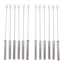 Fondue Cheese Sticks Fondue Set for Maker Swiss Cheese, Stainless Steel Fondue Forks Marshmallow Roasting
