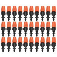 50 Pcs Drip Irrigation Spray Nozzle, Water Spray Nozzle, Adjustable in 2 Modes: Water Mist and Water Column