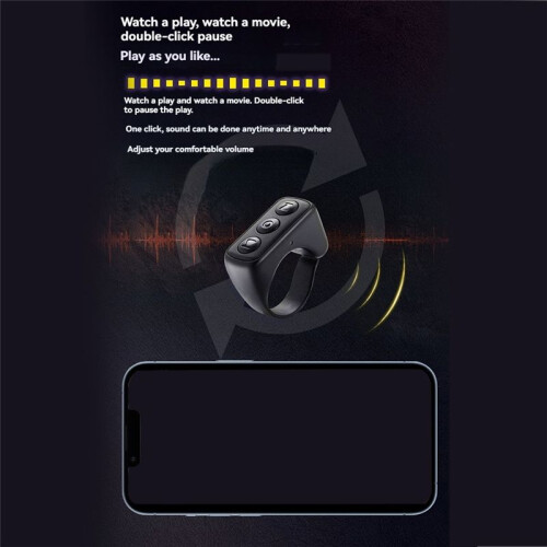 Remote Page Turner Fingertip Video Controller - Remote Control Scrolling Accessory White 1