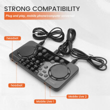 V300 PRO Sound Card 10 Sound Effects Noise Reduction Audio mixers Headset mic Voice Control for Phone PC
