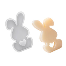 Food Grade Rabbits Candle Making Mould For Soap Chocolate Craft