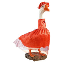 1 stuks veranda ganzenoutfits, 23" standbeelden decoratie-Rood 1