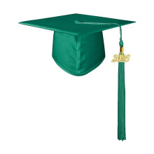 2026 Graduation Cap Breathable Cloth-Green Children model