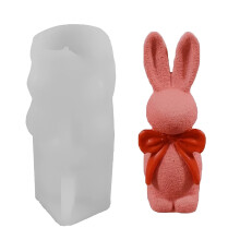 Easy Cleaning Silicone Easters Rabbits-Bow Tied Long eared