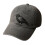 Gothic Baseball Cap with Embroidery Crow Pattern Baseball-Gray 1