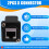 2Pcs Ethernet GigE RJ45 Cat 6A EtherCON Feedthru Modular Panel Connector for Switchcraft EH Series Neutrik NE8FDX-P6 2
