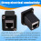 2Pcs Ethernet GigE RJ45 Cat 6A EtherCON Feedthru Modular Panel Connector for Switchcraft EH Series Neutrik NE8FDX-P6 4