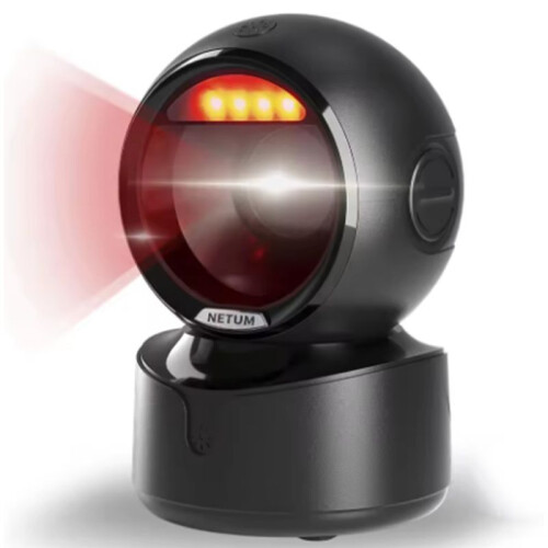 NETUM Desktop 2D QR Barcode Scanner, A5 Hands-Free Omnidirectional USB  Barcode Reader 1D QR Screen Barcodes Scanning 2