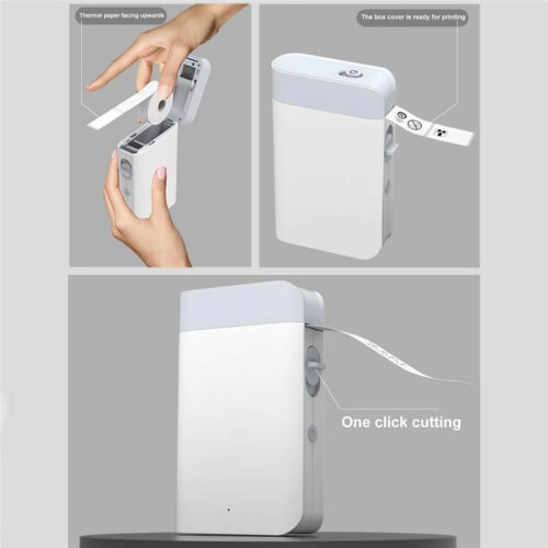 -Compatible Label Printer   Label Printer with Rechargeable Battery Built-in Cutter for Sticker 2