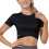 Slim Fit Workout Top with Waist Cross 6