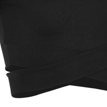 Slim Fit Workout Top with Waist Cross
