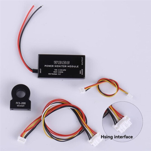 For PIXHAWK Power Monitor Module with Hall Sensor, 200A High Voltage 12S for Drones for Pixhawk 2.1 Hexing Interface 1