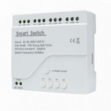Module de Commutation Wi-Fi Intelligent EWelink 4 Canaux AC 85-250 V USB 5 V, Verrouillage Automatique par Impulsions, RF433, Relais 4 Voies