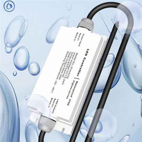 Tuya Zigbee DC12V 24V LED Strip Waterproof Controller IP68 Rain-Proof ZIGBEE Tuya Voice Remote Control CCT 2
