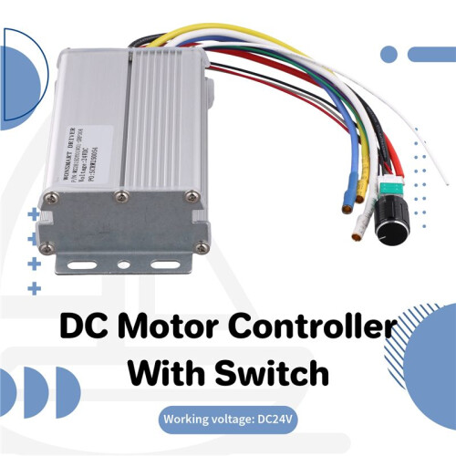 24V 15A 360W Blower Driver PWM Speed Regulating Brushless  Motor Controller with 1