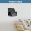 Universal Wall Mount Phone Holder for Multiple Device Tablet E-Books Phone for Watching TV Dramas and Learning White 3