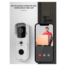 Tuya  Video Doorbell Waterproof Night Vision Door Viewer 1080P FHD Camera Digital Visual Intercom WIFI Door Bell B