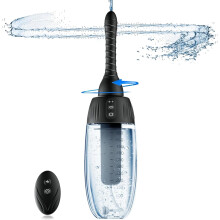 Anal Douche Automatic Rotating Enema, 20oz Douches for Men & Women 360 Deep Cleansing 5 Spouts with 3 Speeds of Rotation & Spray