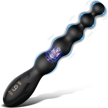 Anal Bead Vibrating Butt Plug,Digital Display Anal Plug with 9 Vibration Modes Prostate Massager, 5 Graduated Bead Anal Toys Vibrator Adult Sex Toy