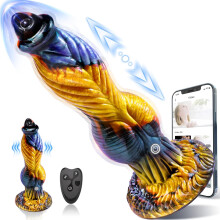 XXL Big Thrusting Dildo Sex Toys, 9.84" Thicker Longer Monster Dildos Vibrator with APP Remote Control 7 Modes, Suction Cup Huge Silicone Anal Dildo