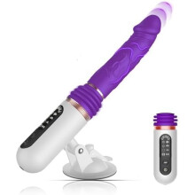 Thrusting Dildo Vibrator Female Sex Toys, Realistic Dildos with 8 Vibration & 5 Thrusting Modes, Adult Sex Machine with Removable Suction Cup