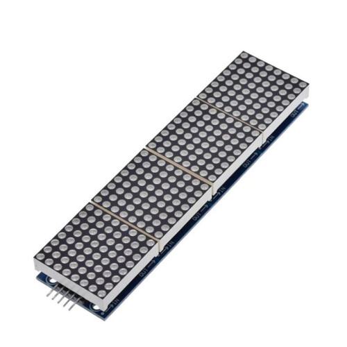 MAX7219 Dot Matrix Module 8x8 Common Cathode LED Display 5V 4-in-1 with DuPont Wires Cable for DIY Projects B 1
