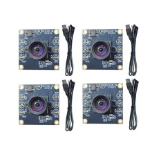 4 Szt. Moduł Kamery USB 100 Stopni 1MP OV9732 1280x720 Bezpłatny Sterownik USB Ręczne Ustawianie Ostrości z Kablem 1M dla WinXP/7/8