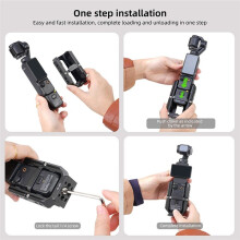 JLwin for Pocket 3 Expansion Adapter Accessories for Osmo Pocket 3 Aluminum Protective Cage Bracket Adapter Mount