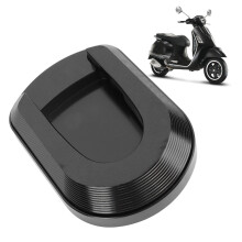 Aluminium Motorradseitenständer-Erweiterungspad für Vespa GTS 300 Schwarz