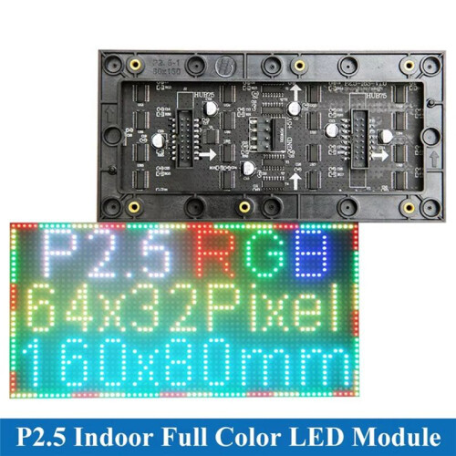 160x80mm P2.5 LED Screen Panel Module 64x32 Pixels 1/16 Scan 3in1 SMD P2.5 Indoor Full Color LED Display Panel Module 1