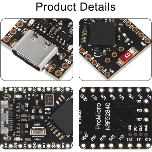 Pro Micro NRF52840 Development Board, , Type-C, for  IDE - 5pcs 1