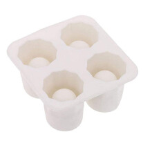 Molde para maceta cilíndrica bandeja de hielo 100x100x55 mm blanca