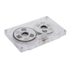 Nastro vuoto per audiocassetta Reel to Reel, 50 Min, argento, doppia faccia