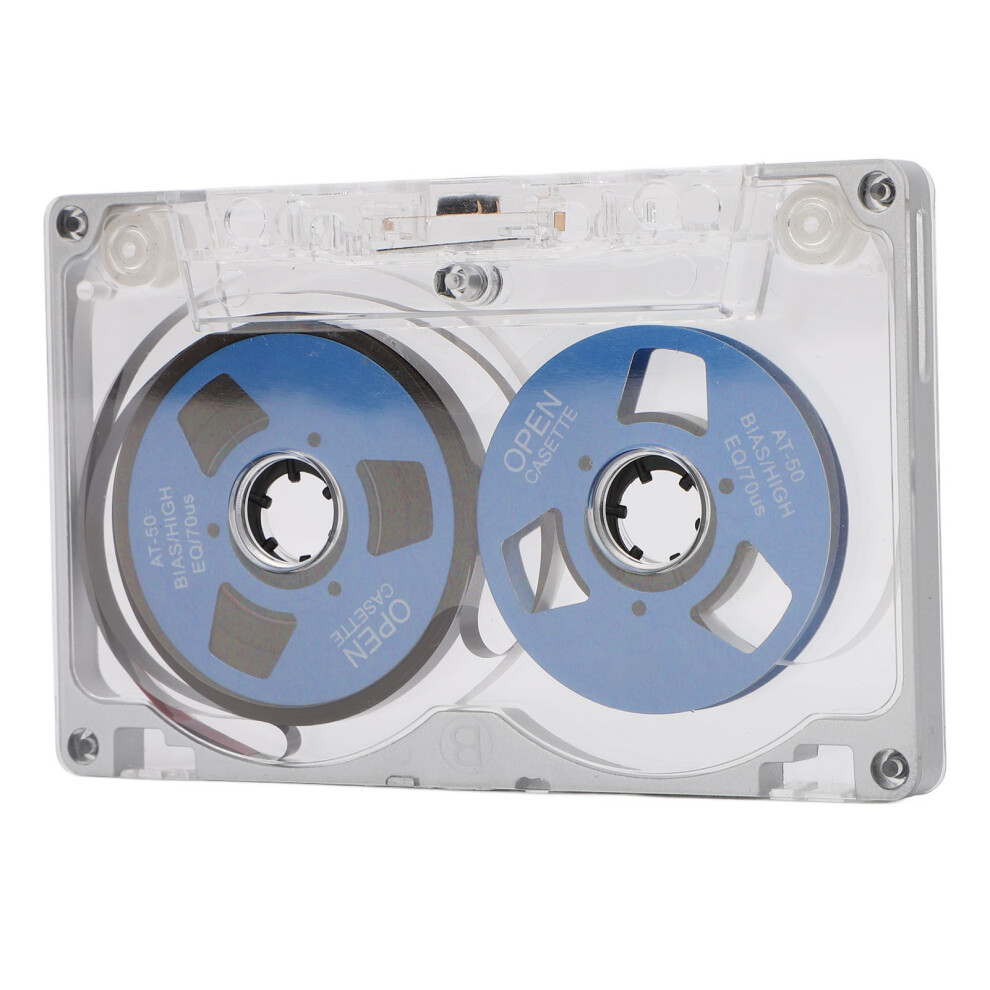 Reel To Reel 55 Min Diy Aluminum Blank Cassette Tape Silver/Blue 4631385375665