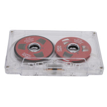 Nastro vuoto reel-to-reel, 50 min, suono metallico, rosso