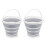 Foldable Buckets - 10L Capacity for Camping, Car Washing, Gardening, Multi-Purpose Use 2-Pack 1